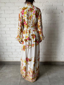 Hemant & Nandita | Natural Long Dress | Multicolor