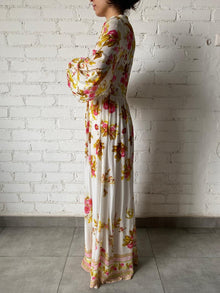 Hemant & Nandita | Natural Long Dress | Multicolor
