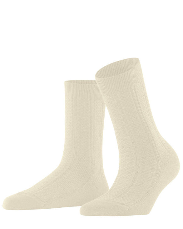 Womens | Needlepoint Socks | Off-White