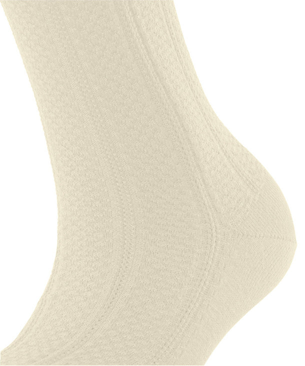 Womens | Needlepoint Socks | Off-White