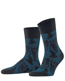 Mens | Sensitive Tree Side Socks | Dark Navy