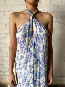 Hemant & Nandita | Long Dress | Blue/White
