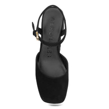 Soir Dress Platform | Black Kid Suede