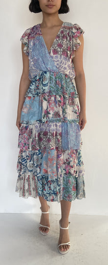 Hemant & Nandita | Aisa Short Dress | Blue