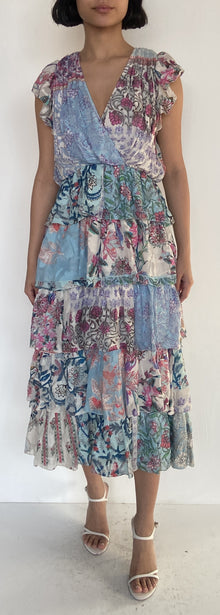 Hemant & Nandita | Aisa Short Dress | Blue