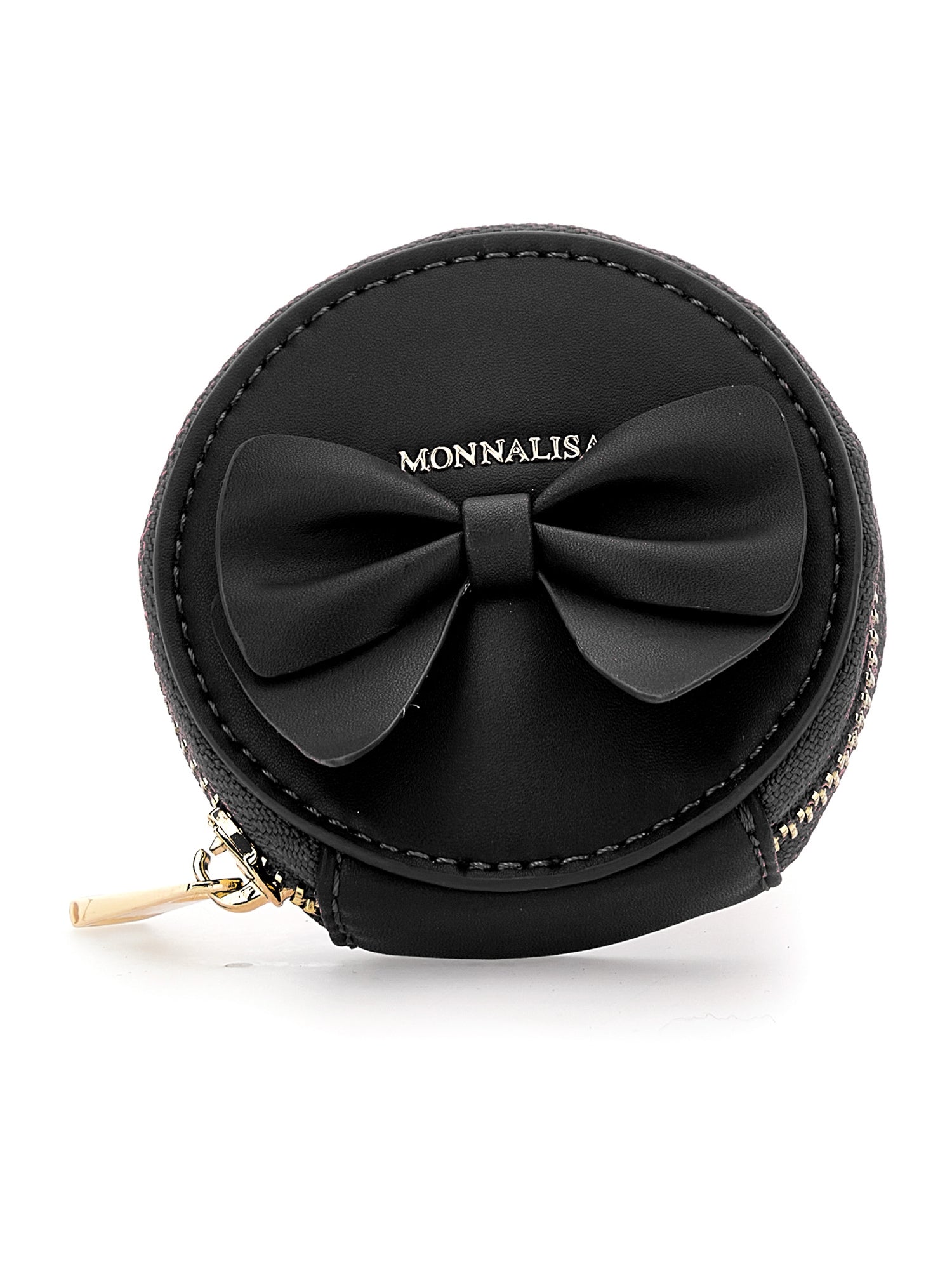 Girls | Regenerated Leather Bracelet Purse | Black
