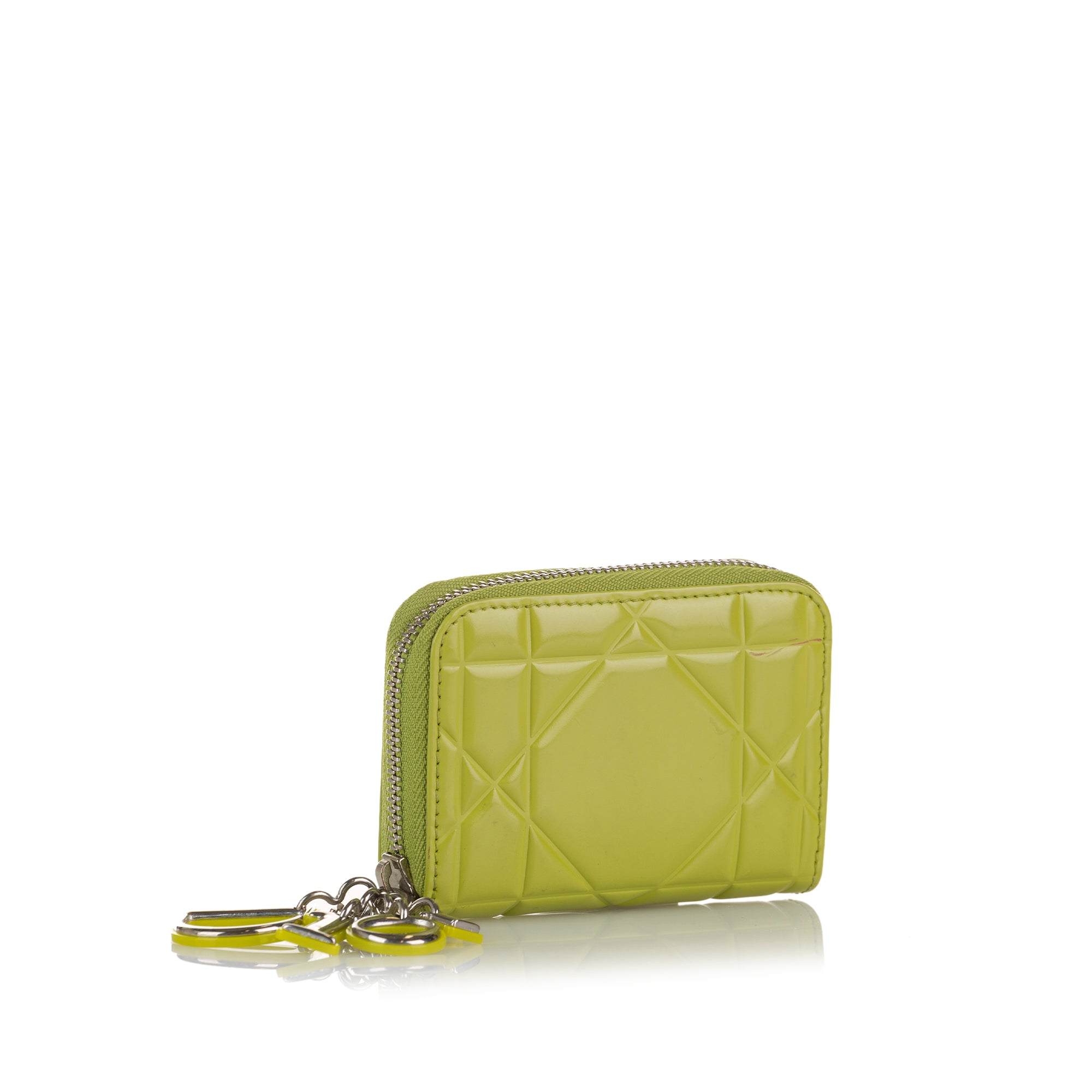 Dior Pre-Owned Lady Dior Coin Purse | Women | Yellow