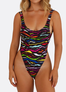 Nolita One Piece Swimsuit | Psychedelic Tiger Print
