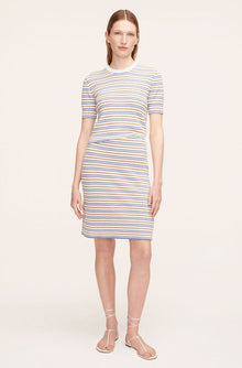 Stripe Mini Boucle Skirt | Boucle Multi Stripe Blue Combo