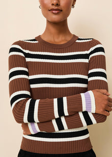 Dora Top Coconut Stripe - Solid & Striped
