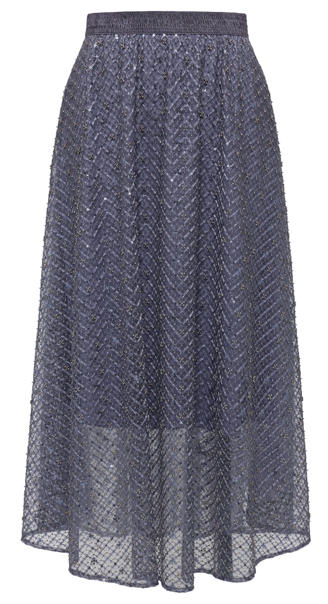 Slimming Tulle Skirt | Navy