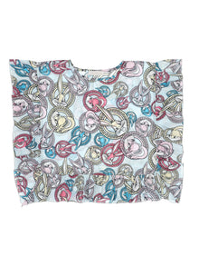 Girls | Bugs Bunny Muslin Kaftan | Corydalis Blue