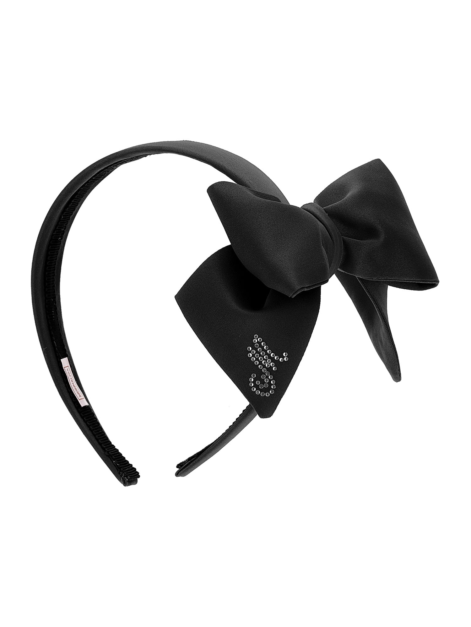 Girls | Duchesse Headband With Bow | Black