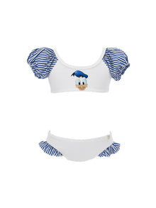 Girls | Donald Duck Two-Piece Swimsuit | White/Bluette