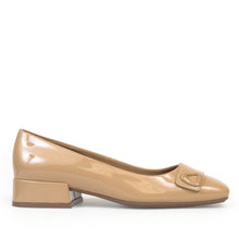 Isai  | Beige Bisque Patent Faux Leather