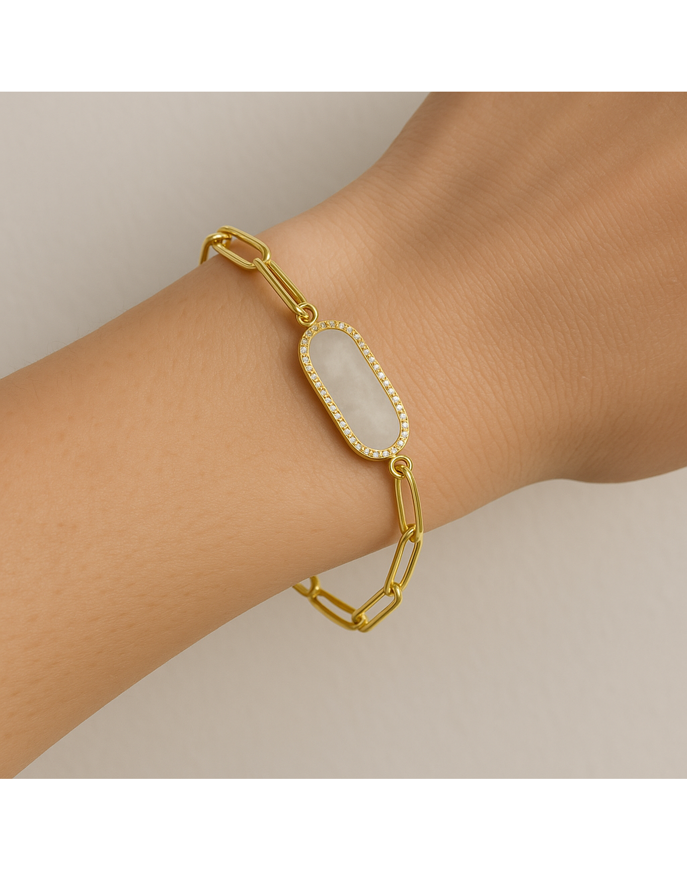 Moonstone Bracelet | 14k Yellow Gold