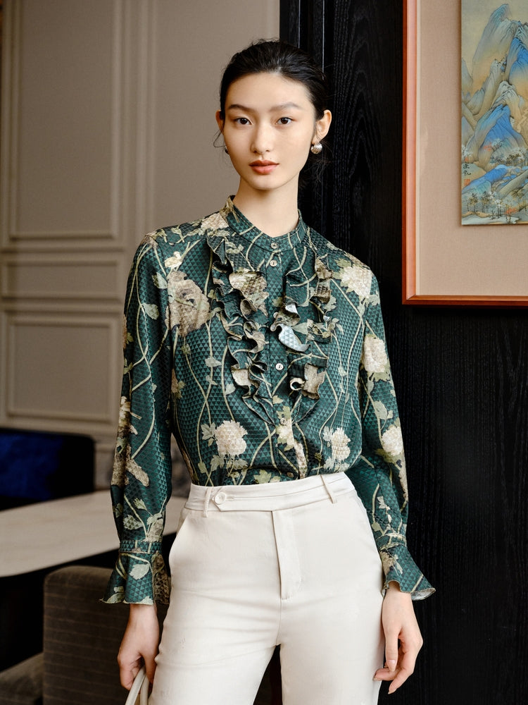 Mulberry Silk Shirt | Green