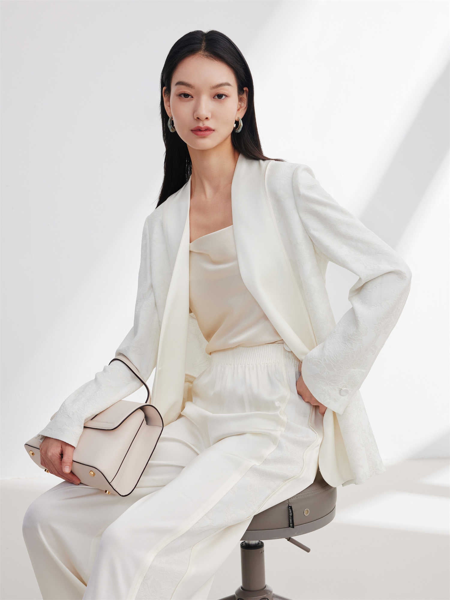 Chinese-Style Blazer | Beige