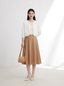 Chinese-style New Style Coat | White