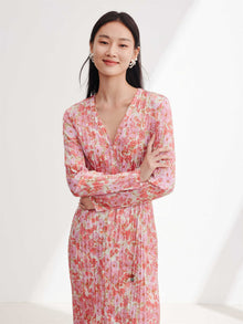 Pleated Dress | Pink