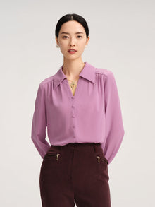 Mulberry Silk Blouse | Purple