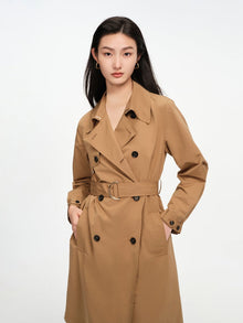 Loose-Fit Trench Coat | Khaki