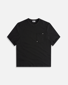 Oversized Rivet Tee | Black