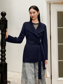 Cashmere Coat | Navy