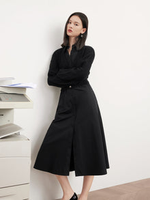 Shirt Dress | Black