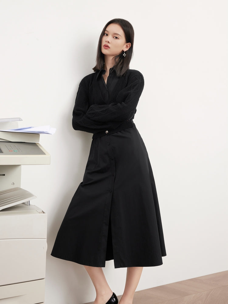 Shirt Dress | Black