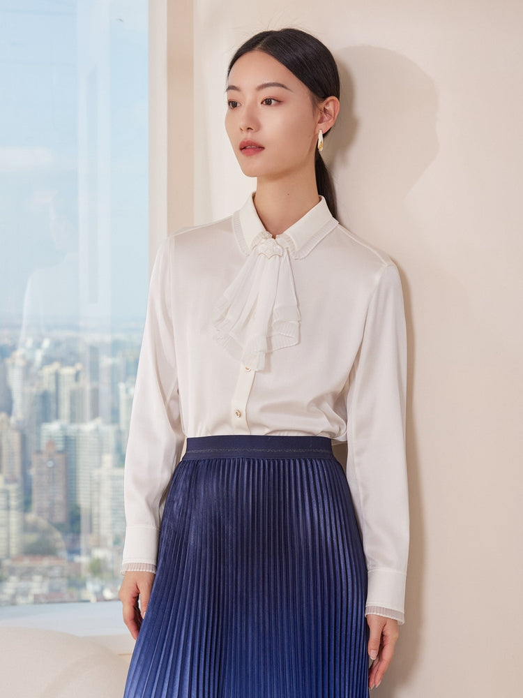 Mulberry Silk Shirt | White