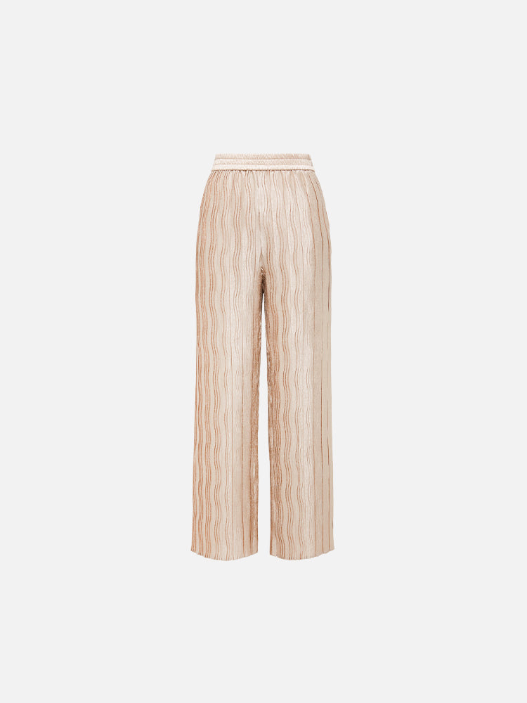 Pleated Straight Leg Pants | Golden