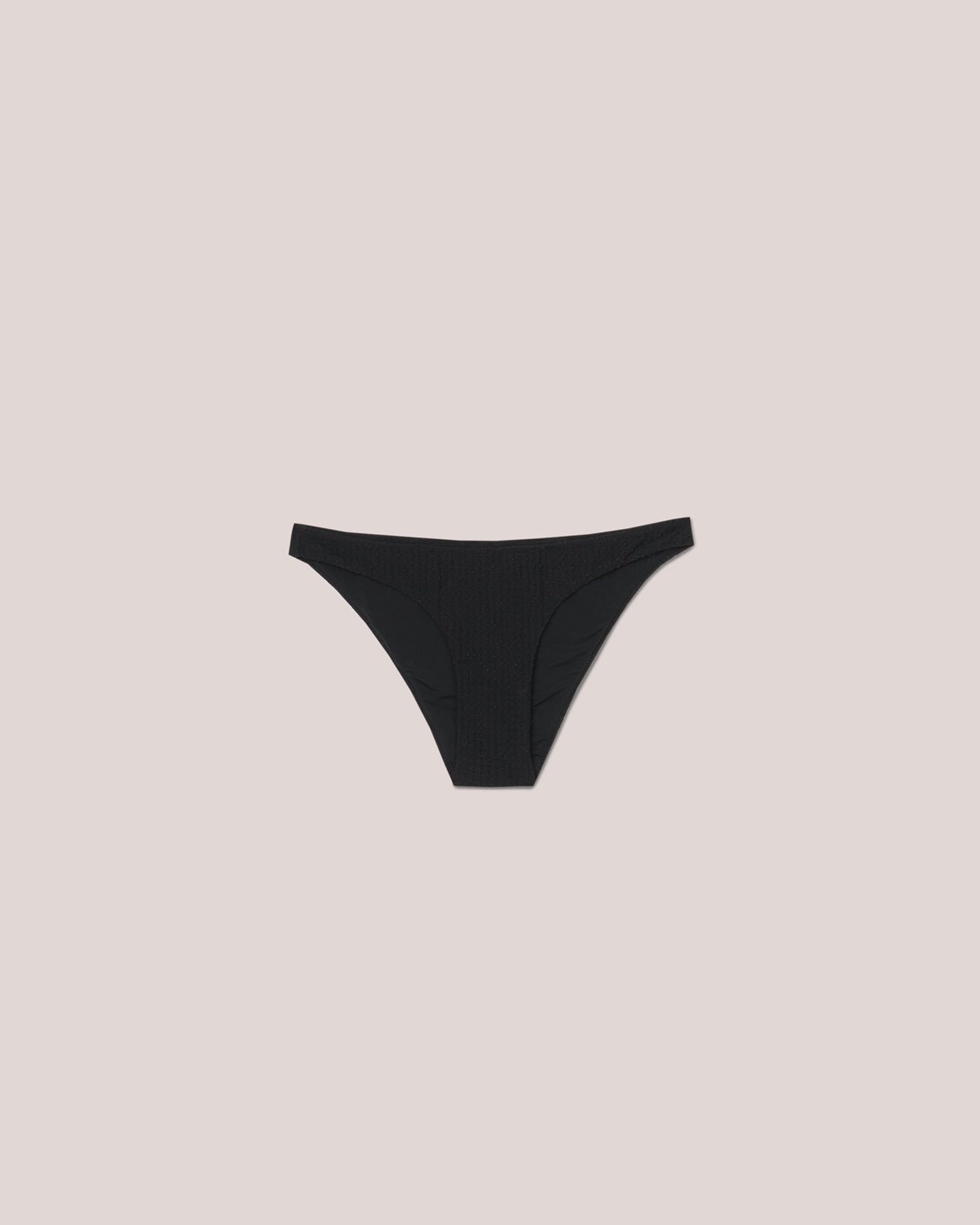 Womens | Albin Seersucker Stretch Bikini Briefs | Black