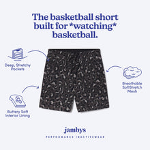 Breathable Mesh Lounge Shorts with Modal Lining | Black Leopard