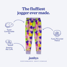 Sherpa Fleece Joggers | Neon Blur