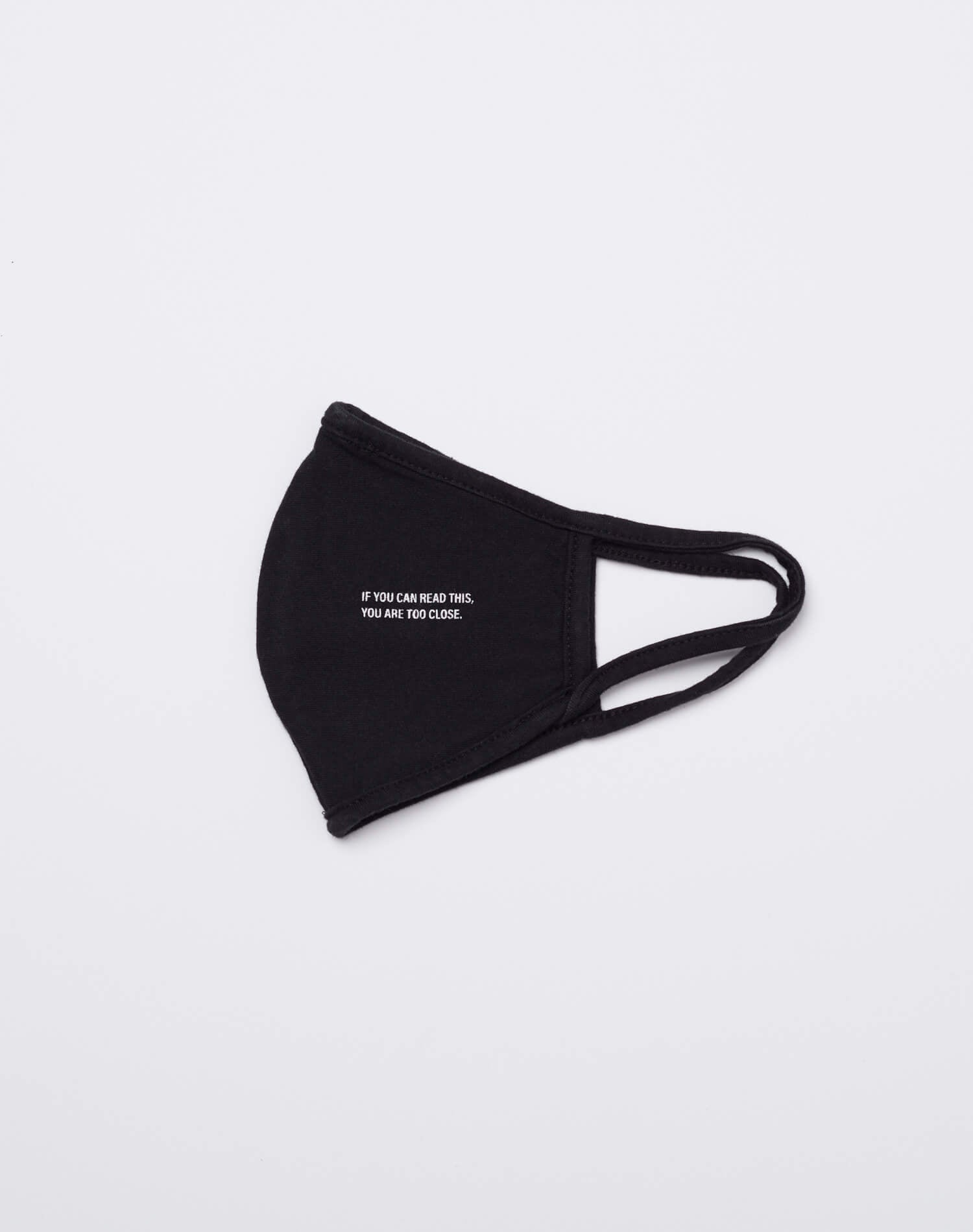 Womens | Jersey "Too Close" Mask | Black