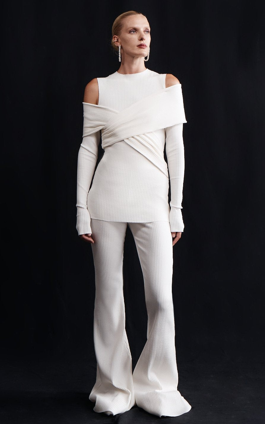 Giza Rib Flare Pant | Acid