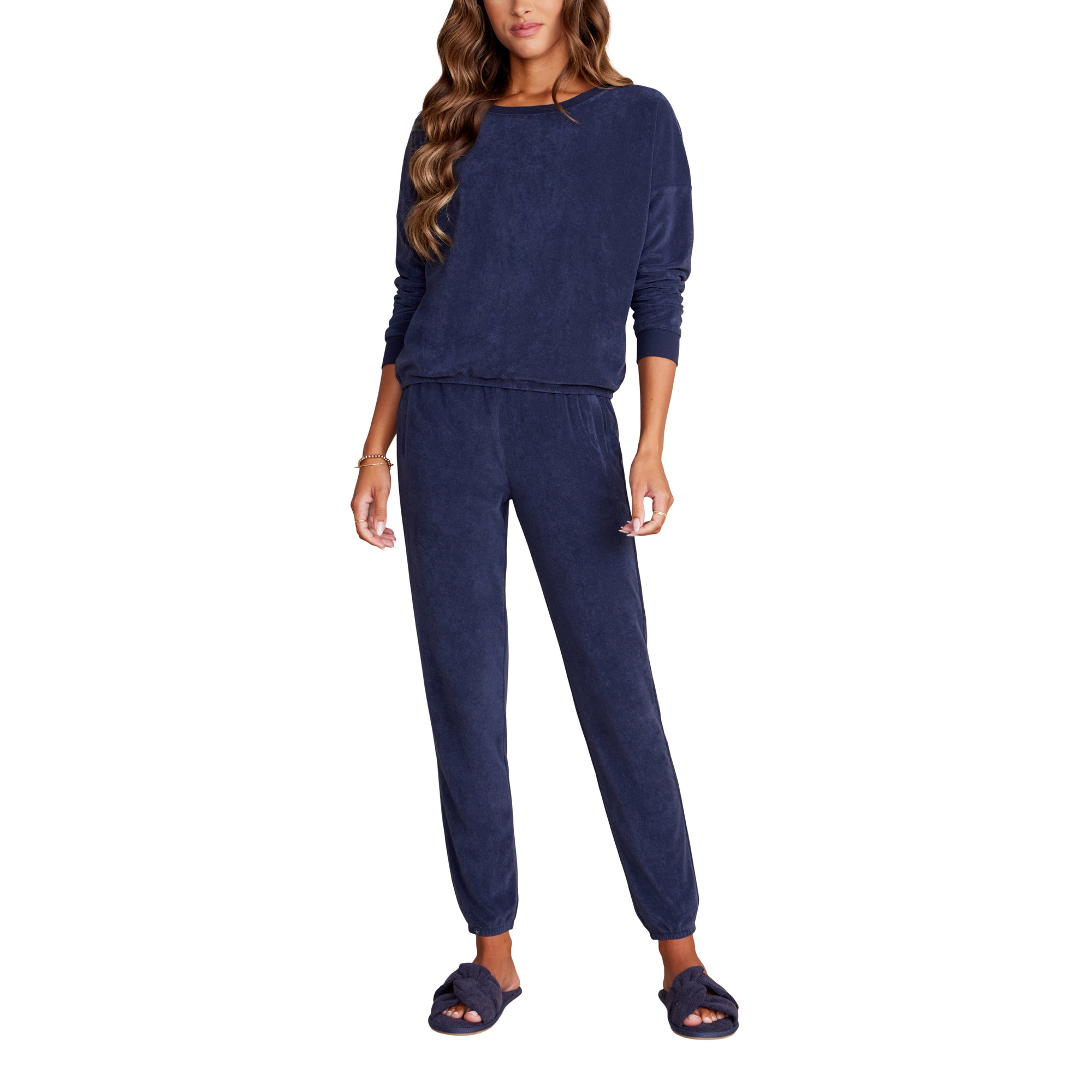 Cozyterry Dolman Pullover | Indigo