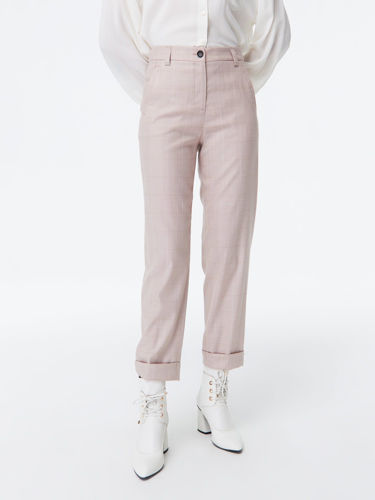 Straight Leg Pants | Pink