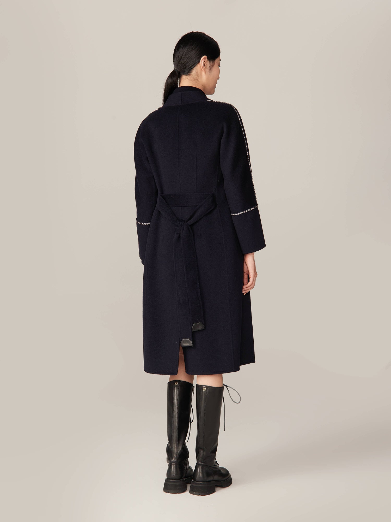 Ngari Cashmere Coat | Navy