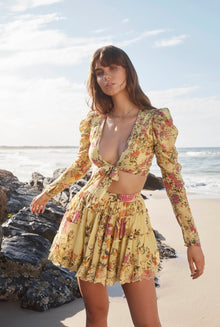 Hemant & Nandita | Pria Crop Top | Yellow