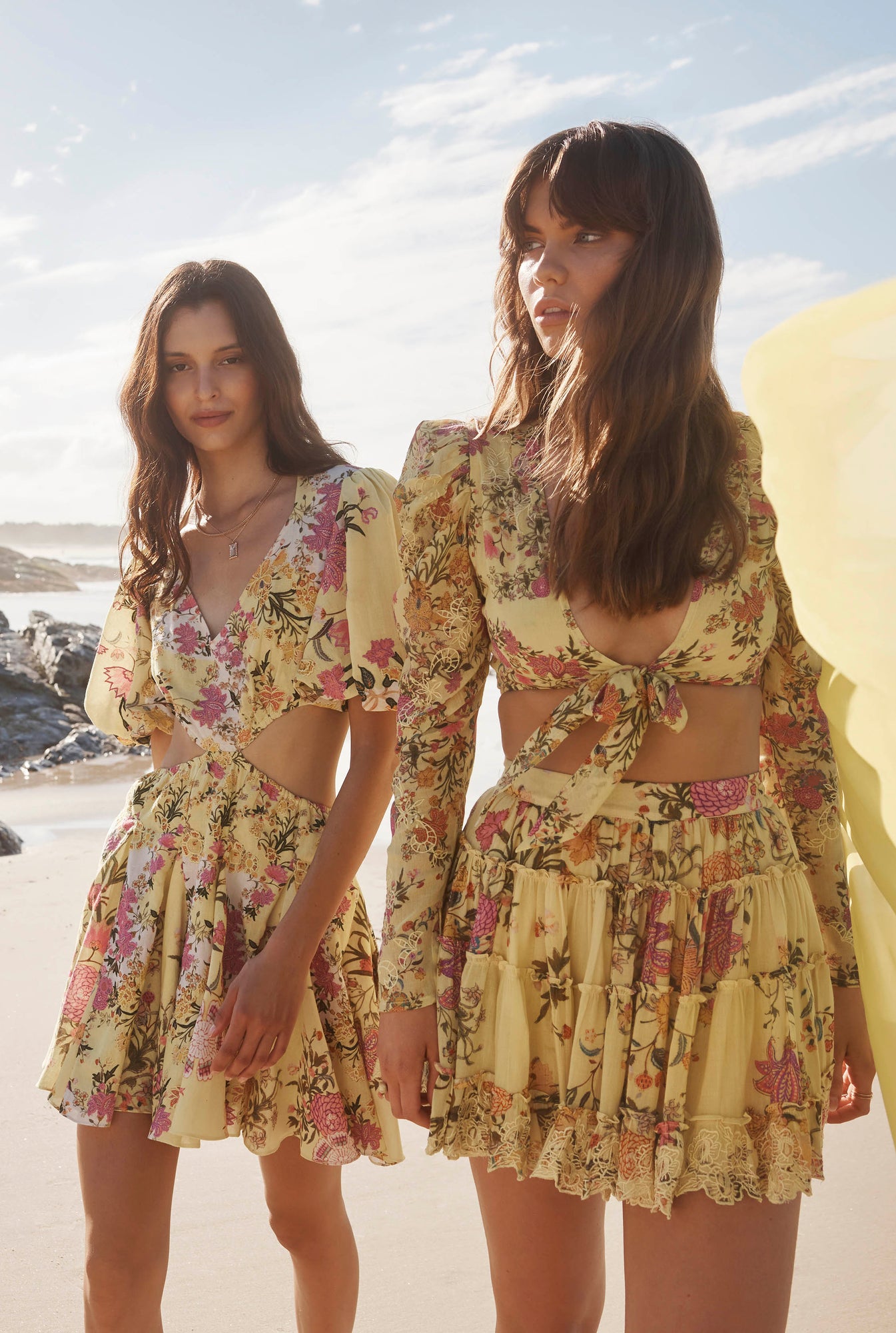 Hemant & Nandita | Pria Short Skirt | Yellow