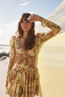 Hemant & Nandita | Pria Short Skirt | Yellow