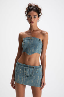 Claire Denim Top | Denim