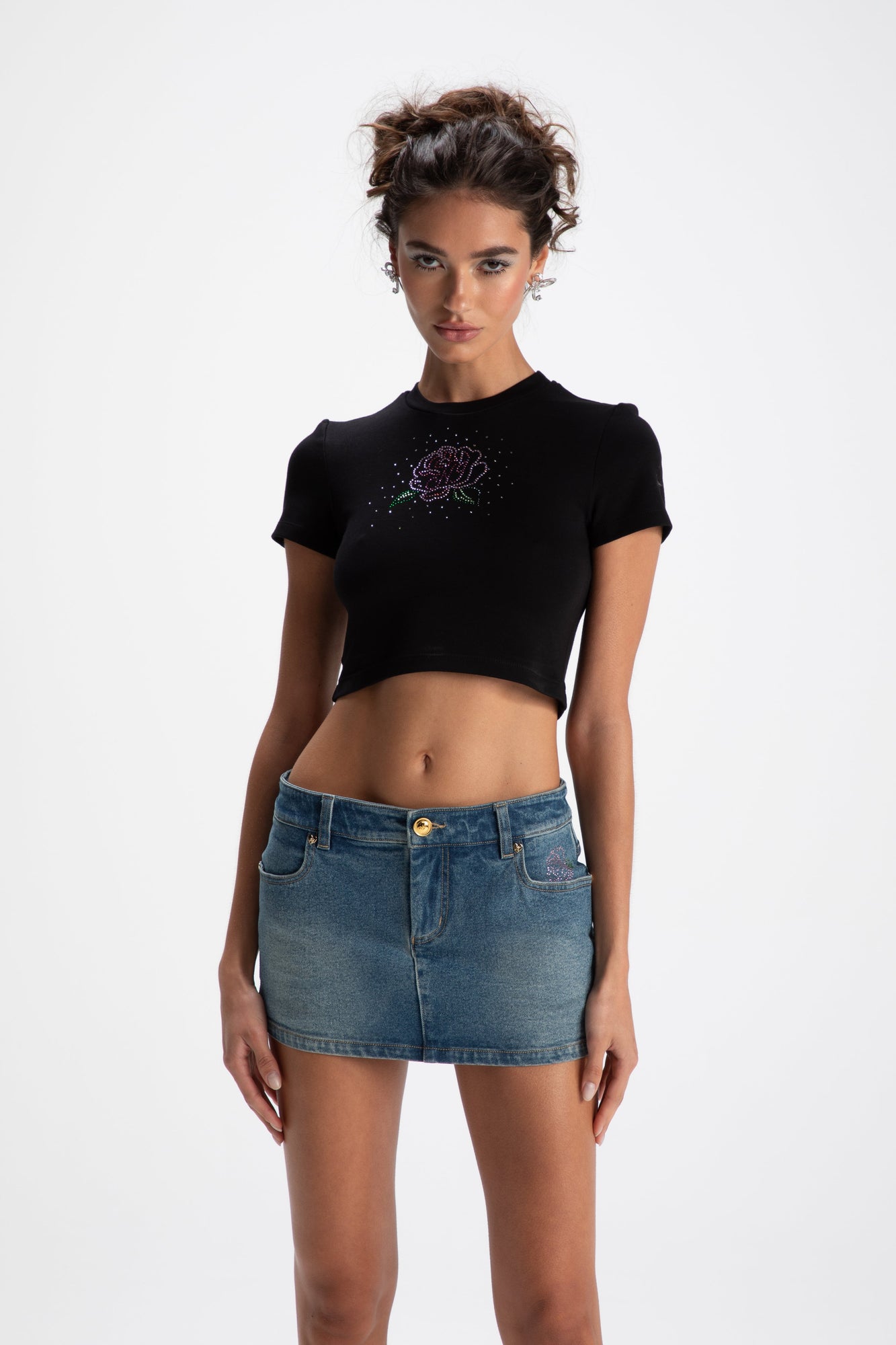 Elle Baby Tee | Black