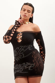 Coco Dress Long Sleeve | Jet Black