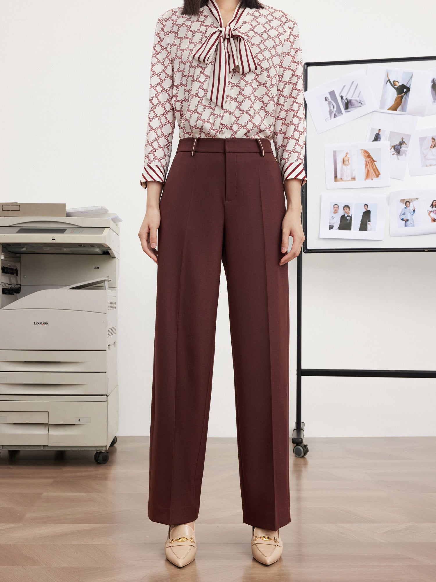 Suit Trouser | Wine Red