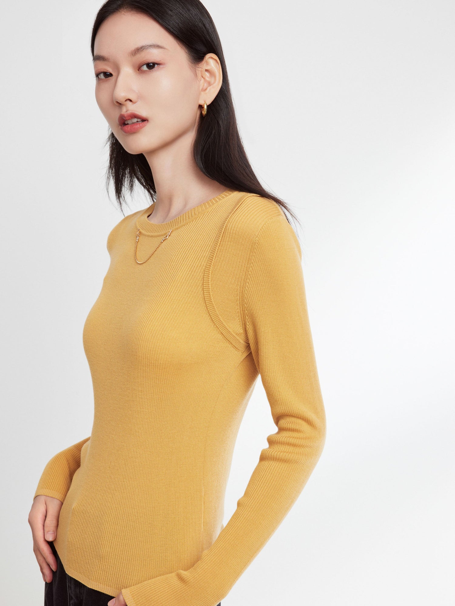 Knitted Top | Yellow