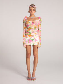 Emilia Satin Skirt | Floral