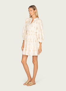 Lorien Dress | Antique Creme x Gold Print